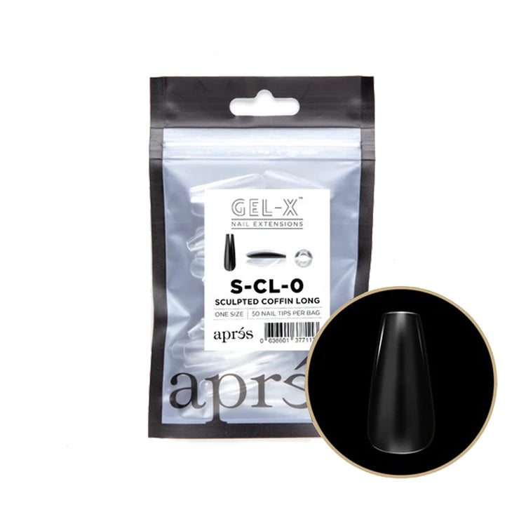 Apres Gel-X Individual Tips Sculpted Coffin Long 50PK SCL0