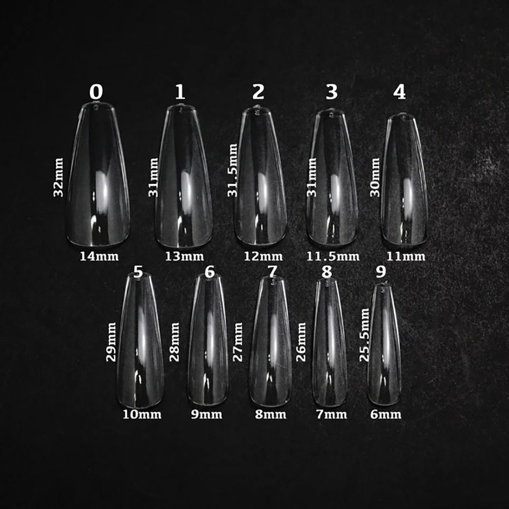 Apres Gel-X Individual Tips Sculpted Coffin Long 50PK SCL2