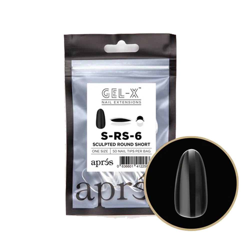 Apres Gel-X Embouts Individuels Sculpted Rond Court 50PC SRS6