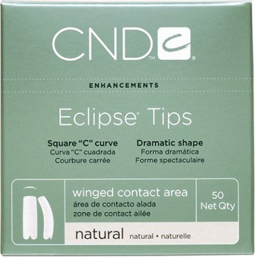 CND Eclipse Tips Natural 50 pk Size 10 #16810
