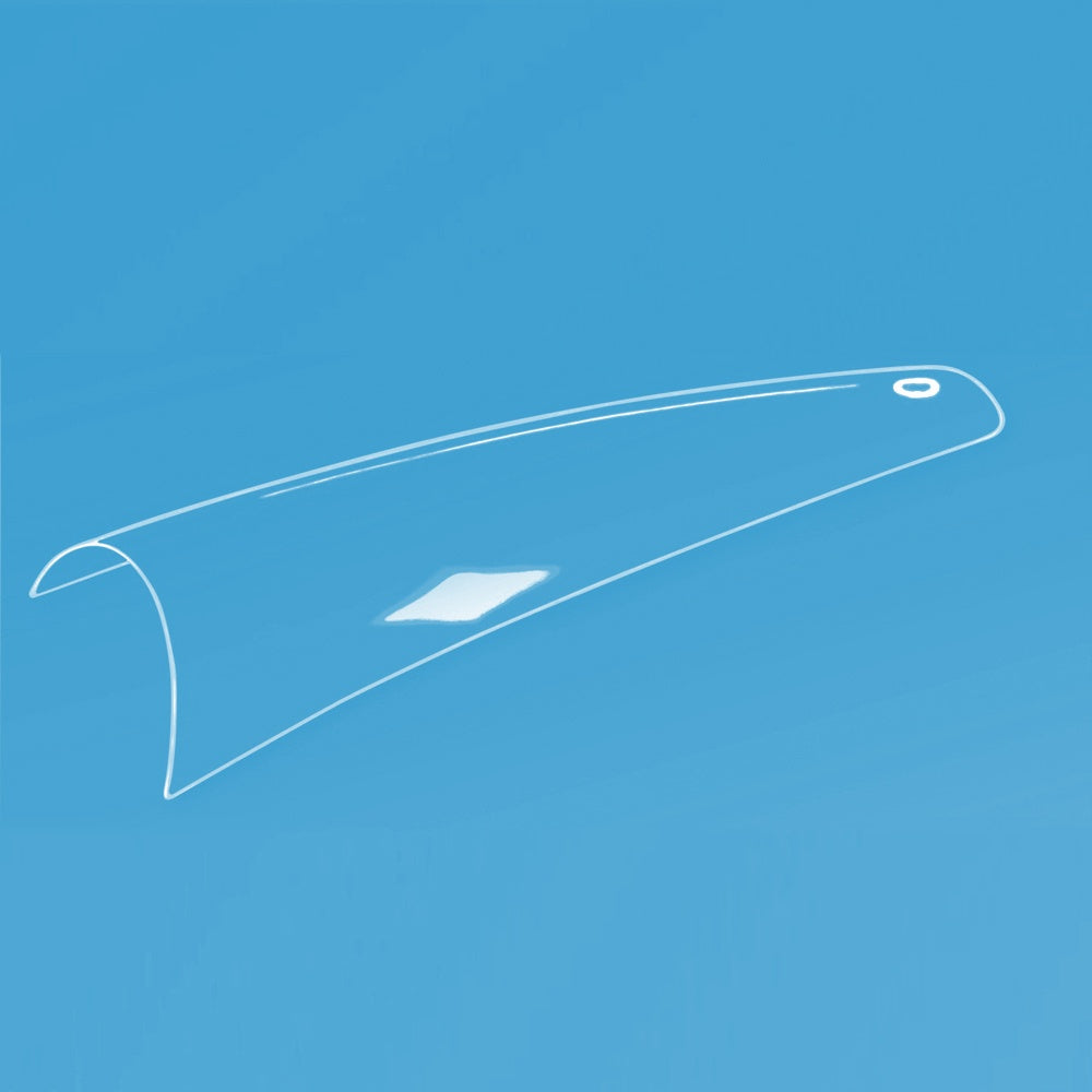 USN Straight Coffin Clear Tips #4 Bag Of 500 Tips