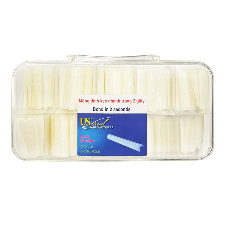 USN Long Straight Natural Size 0-10 In Box 540 Tips 00414