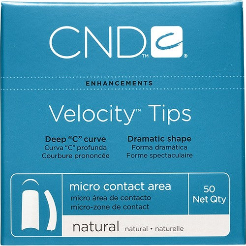 CND Velocity Tips Natural 50 pk Size 4 16954