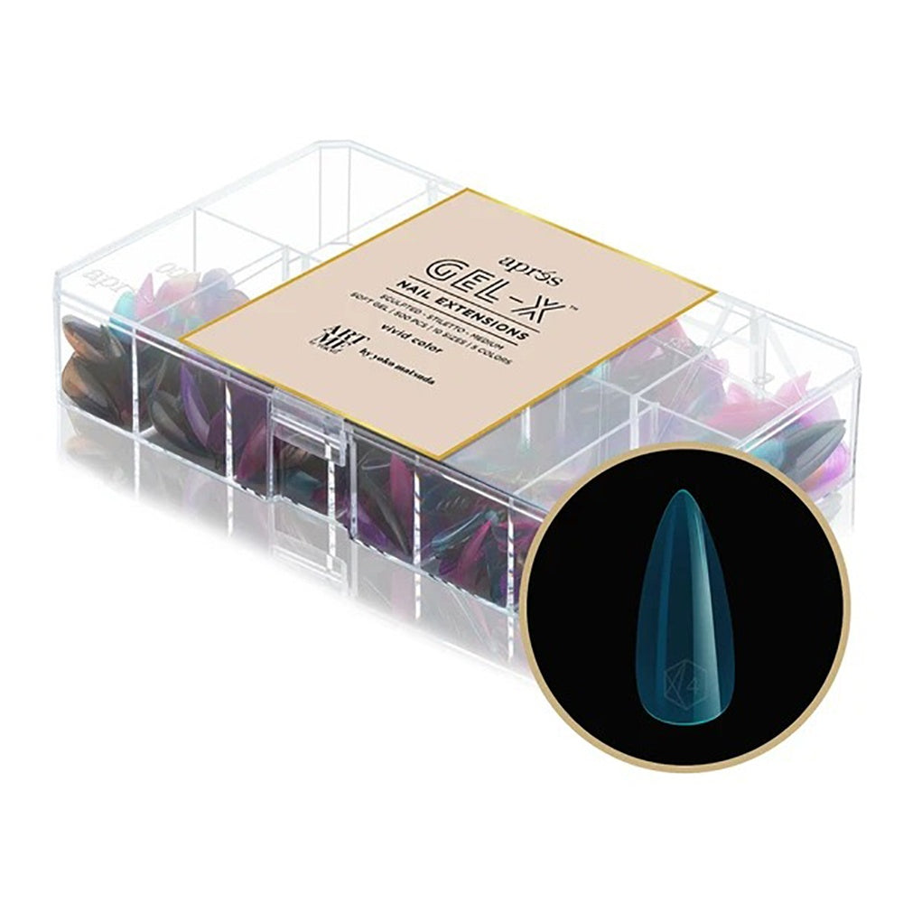 Apres Gel-X Tips V/C Sculpted Stiletto Med 500Pcs YO-V-SSTM
