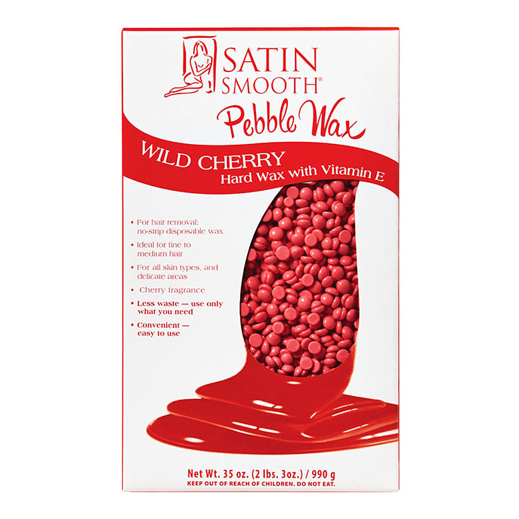 Satin Smooth Pebble Hard Wax Wild Cherry 35 oz 814201/32240