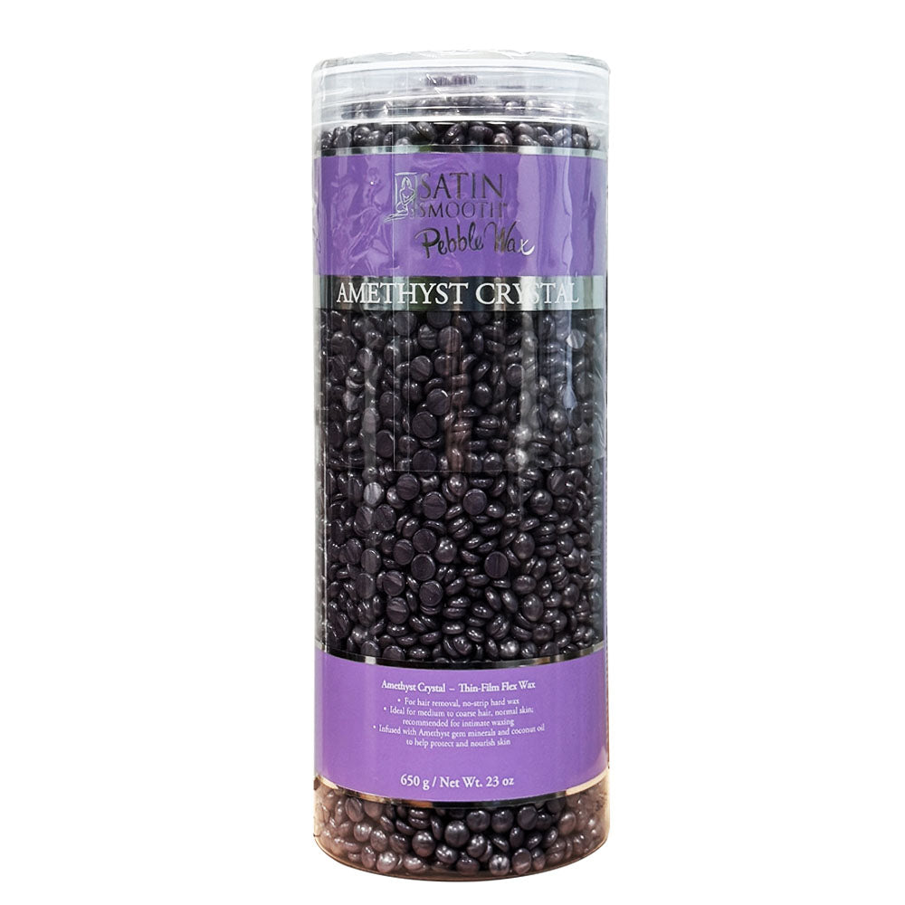 Satin Smooth Pebble Wax Amethyst Crystal 650g 814200