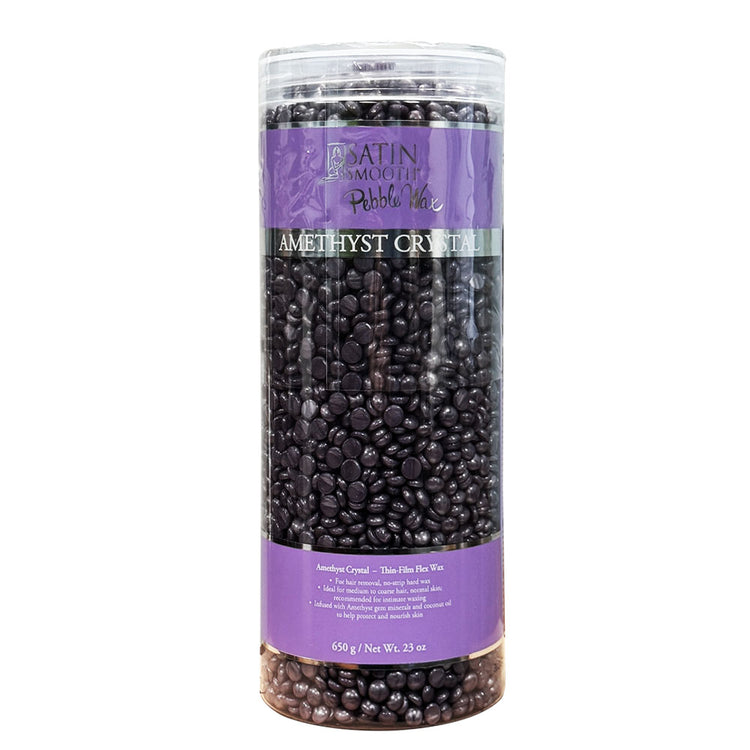 Satin Smooth Pebble Wax Amethyst Crystal 650g 814200
