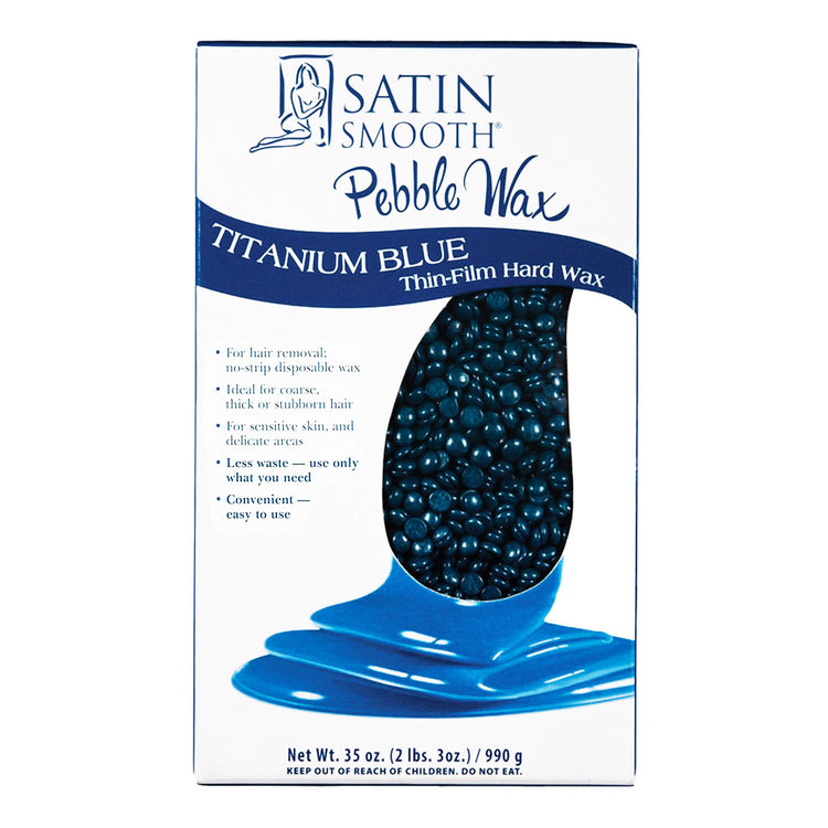 Satin Smooth Pebble Wax T/Blue Thin Film 35 oz 814205/32243