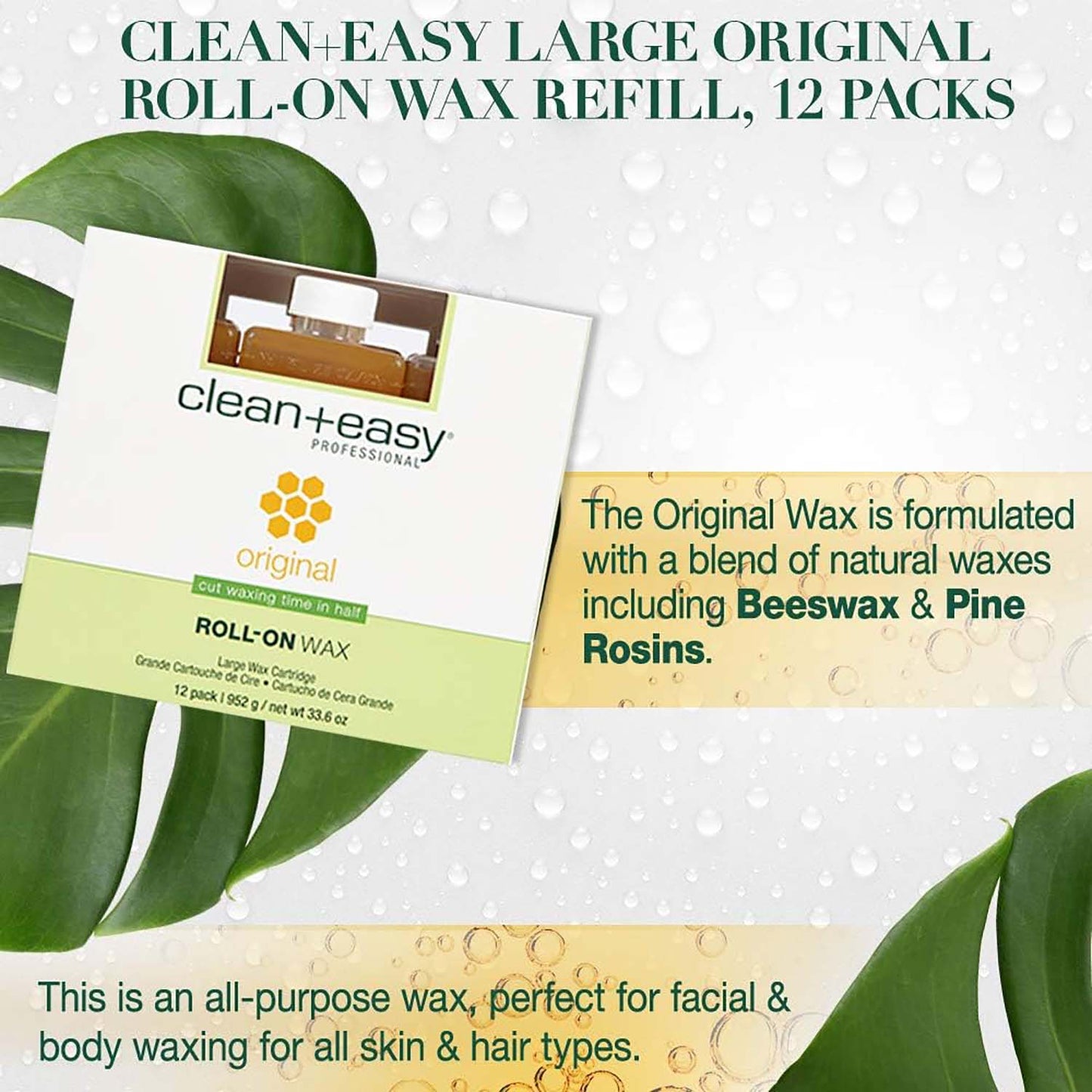 C&E Original NaturalBlend Large Wax Refill 33.6oz 12pk 41612