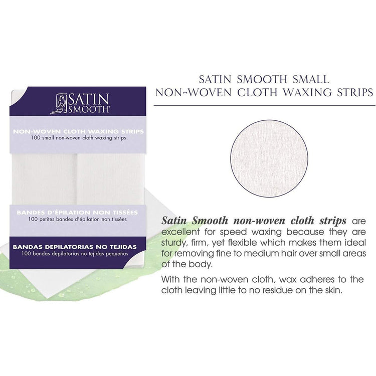 Satin Smooth Non-Woven Cloth Waxing Strips 100pcs SSWA08