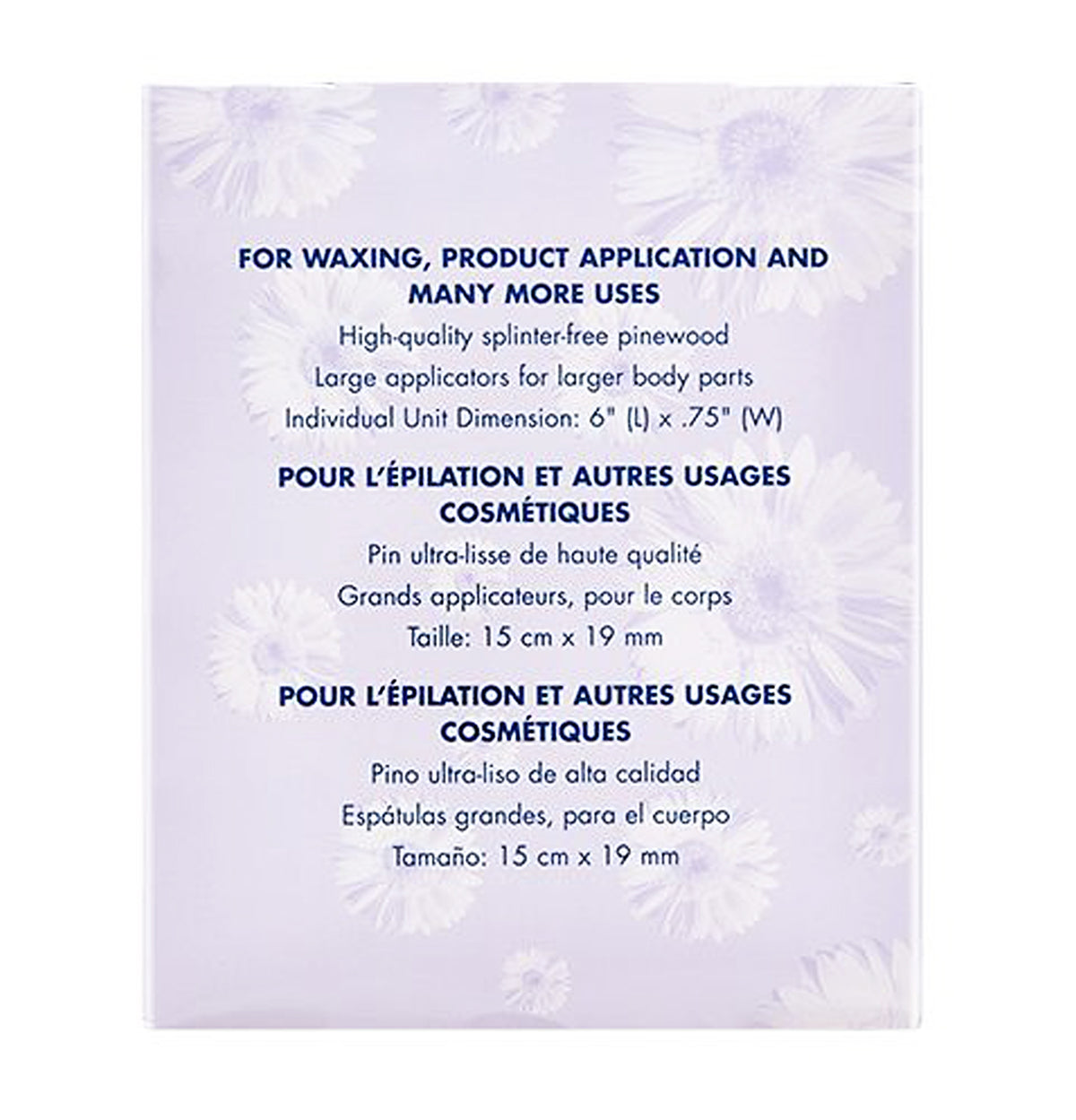 Satin Smooth Large Wood Applicators 500/Box 814164