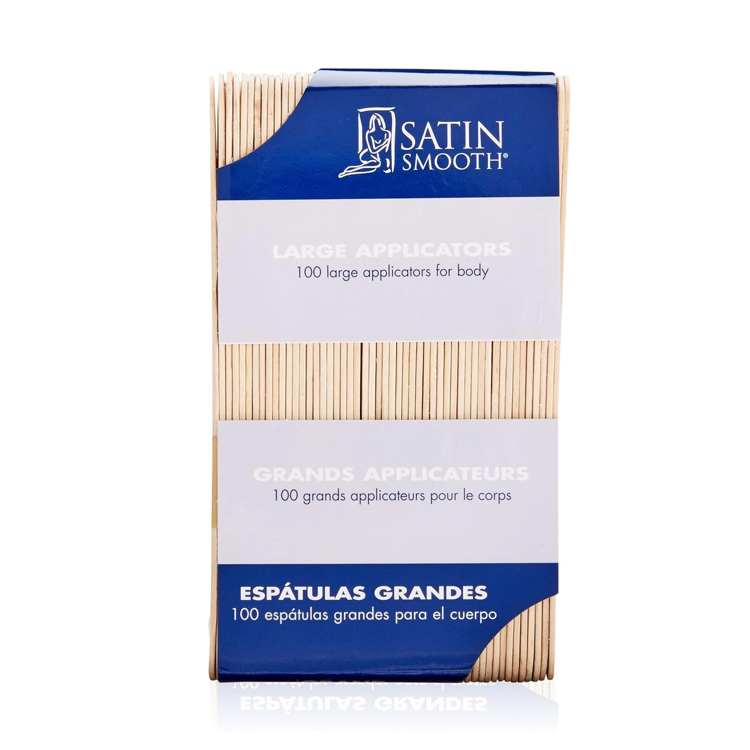 Satin Smooth Large Wood Applicators 100PK 814163/19368