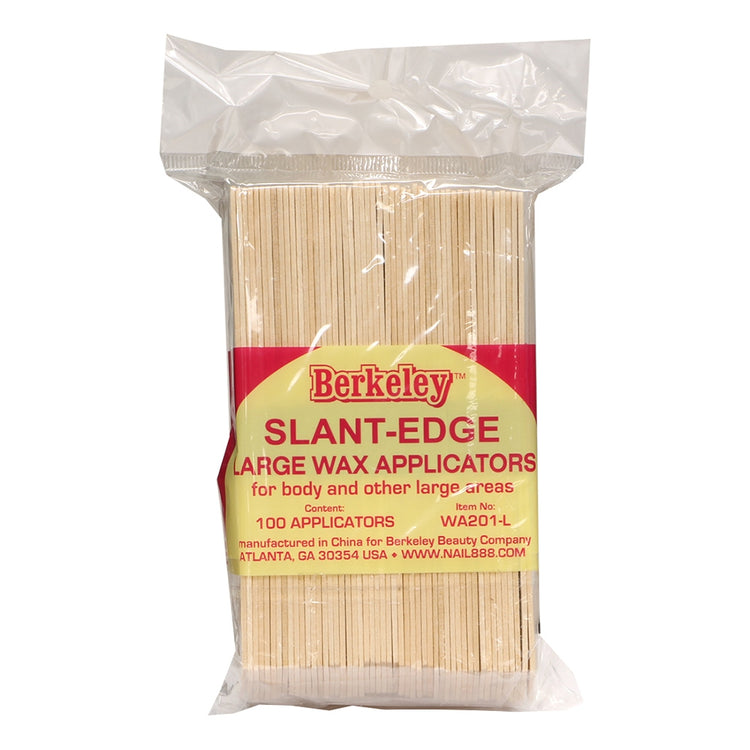 Berkeley Slant Edge Large Wax Applicators 100 Pack WA201L
