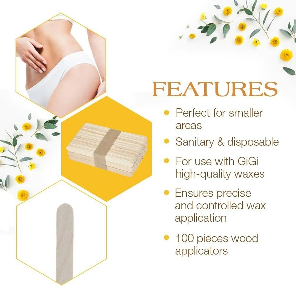 Gigi Small Applicators For Facial Waxing 100PK 0400