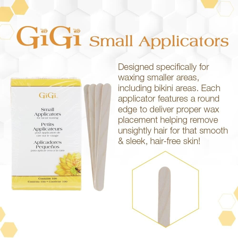 Gigi Small Applicators For Facial Waxing 100PK 0400