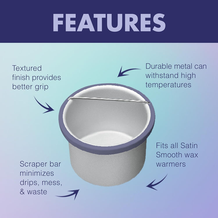 Satin Smooth Removable Metal Insert Pot SS814140