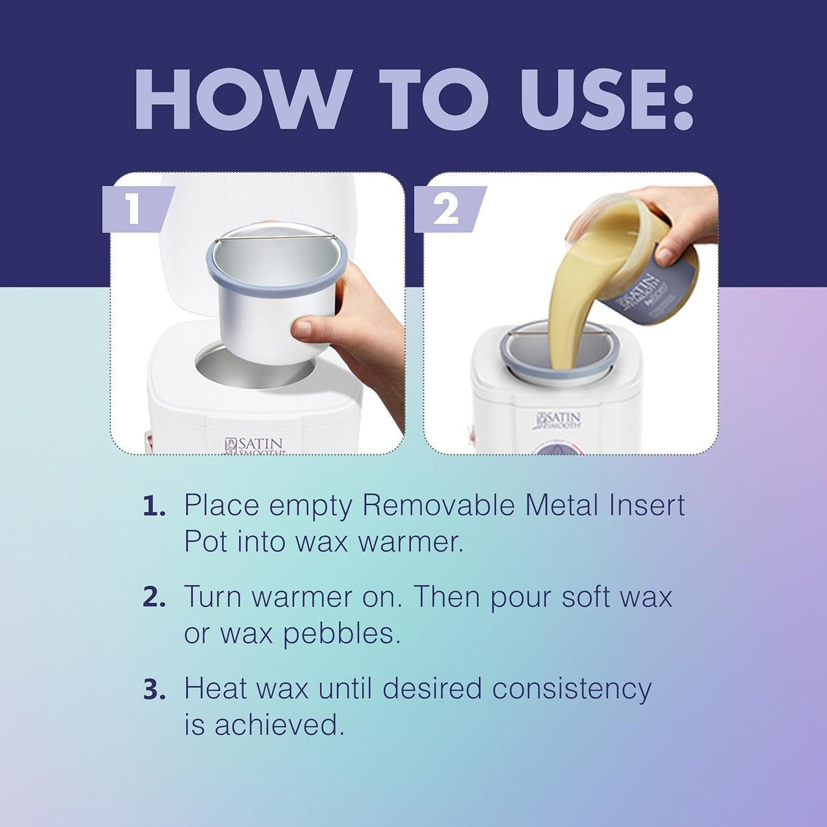 Satin Smooth Removable Metal Insert Pot SS814140