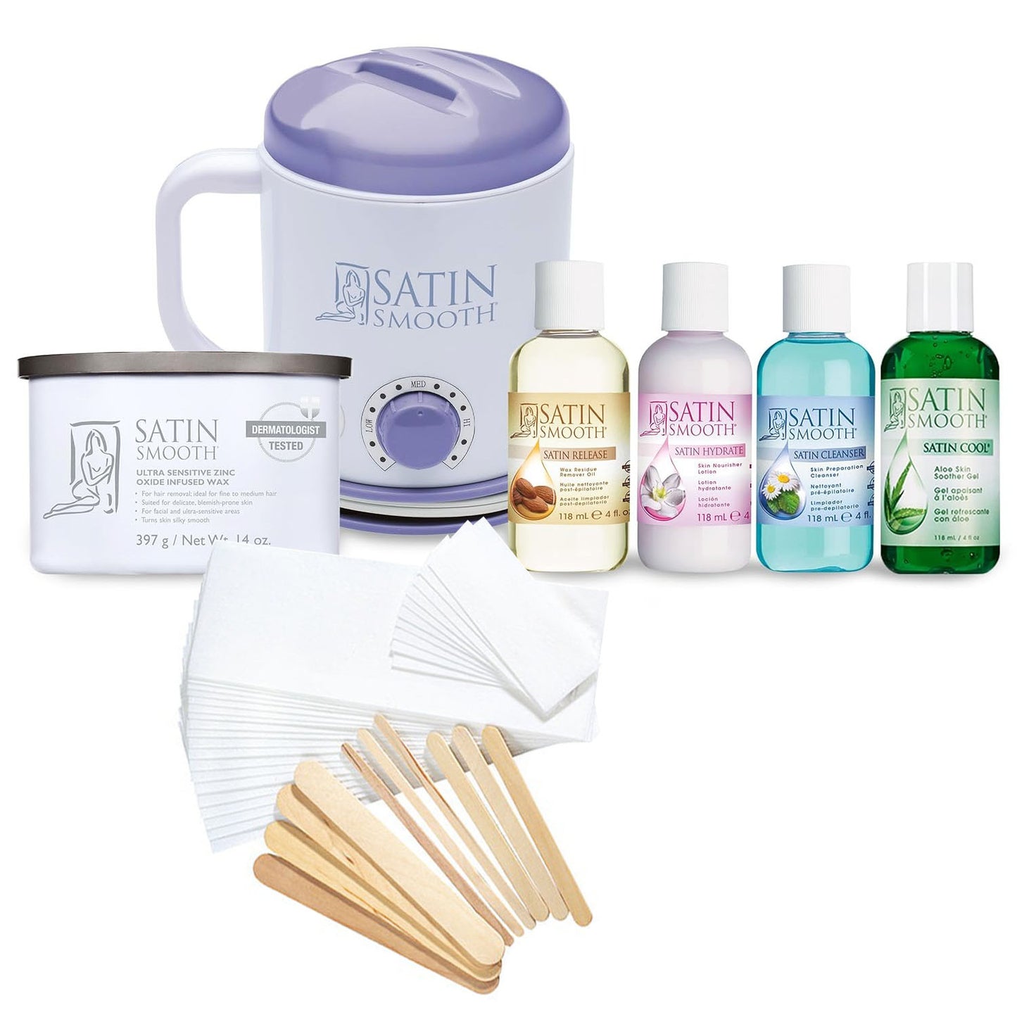 Satin Smooth Professional Starter Wax Warmer Kit 814223