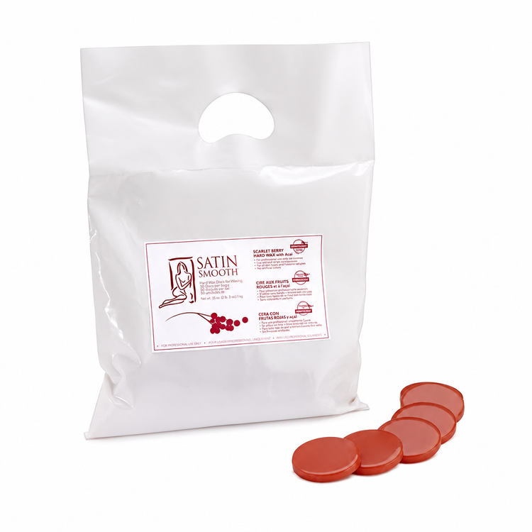 Satin Smooth Scarlet Berry Hard Wax With Acai 35 oz 27949
